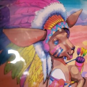 Colorful Native American Inspired Art Print